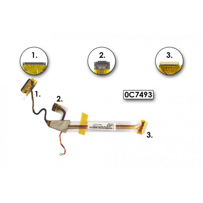 Dell Latitude D410 használt LCD kábel (0C7493)