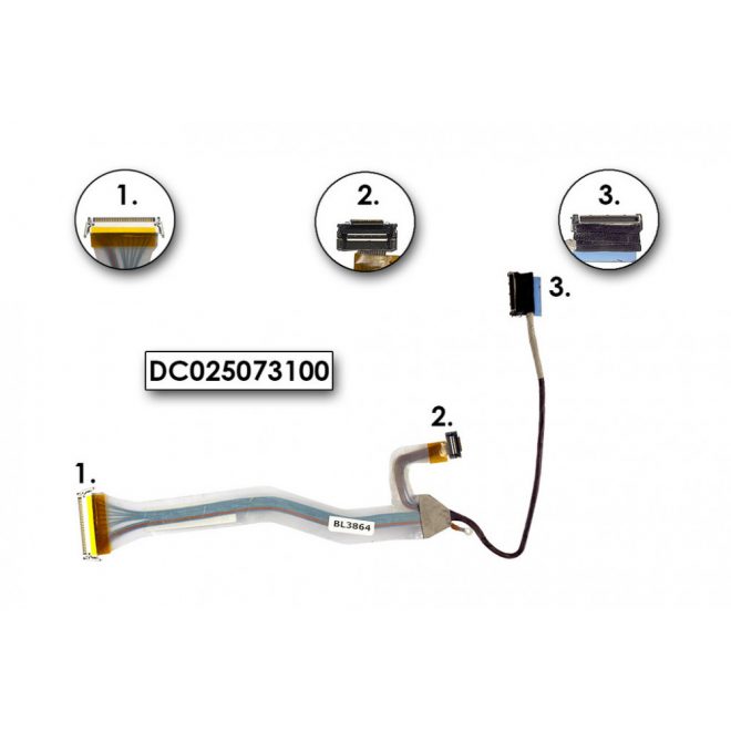 Dell Inspiron 9200, 9300, 9400 használt LCD kábel (DC025073100)