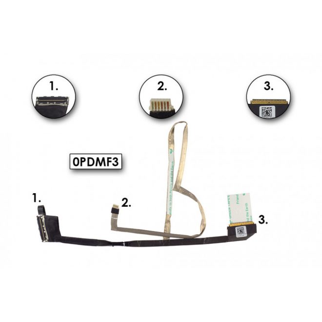 Dell Latitude E6330, Inspiron 1370 gyári új LCD kábel (0PDMF3)