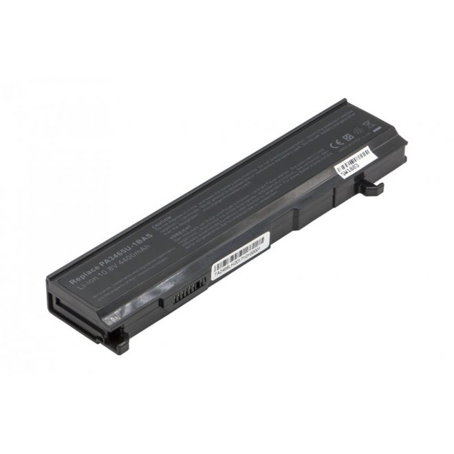 Toshiba Satellite A100, M50, M75 helyettesítő új 6 cellás 4400mAh akkumulátor (PA3465U-1BRS)