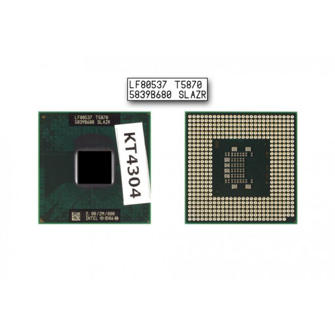 Intel Core 2 Duo T5870 2GHz használt CPU, SLAZR