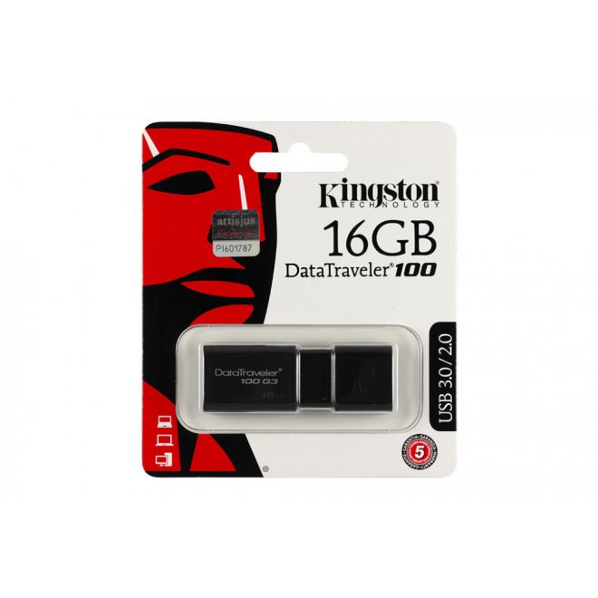 Kingston DT100 16GB fekete pendrive (DT100G3/16GB)