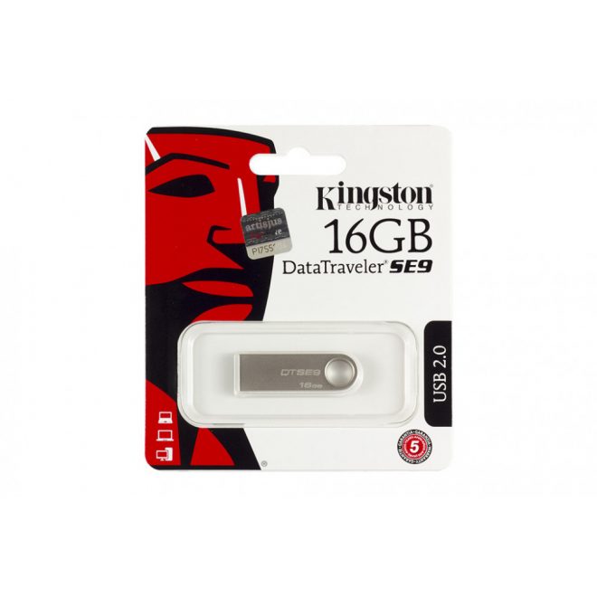 Kingston DataTraveler SE9 DTSE9 16GB USB 2.0 ezüst pendrive (DTSE9H/16GB)