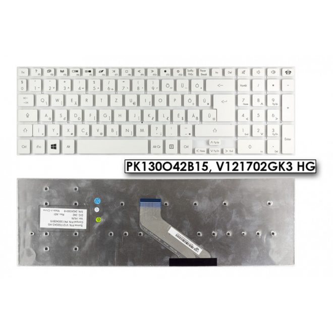 Packard Bell EasyNote LS44 fehér magyar Laptop billentyűzet