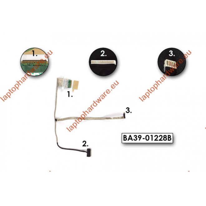 Samsung NP300E5A, NP305E5A LCD kijelző kábel használt, BA39-01228B