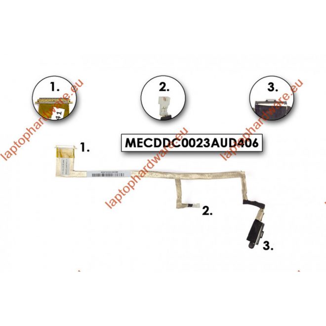 HP Pavilion DV6 használt LCD kábel (MECDDC0033AAD316) (DD0UT1LC003)
