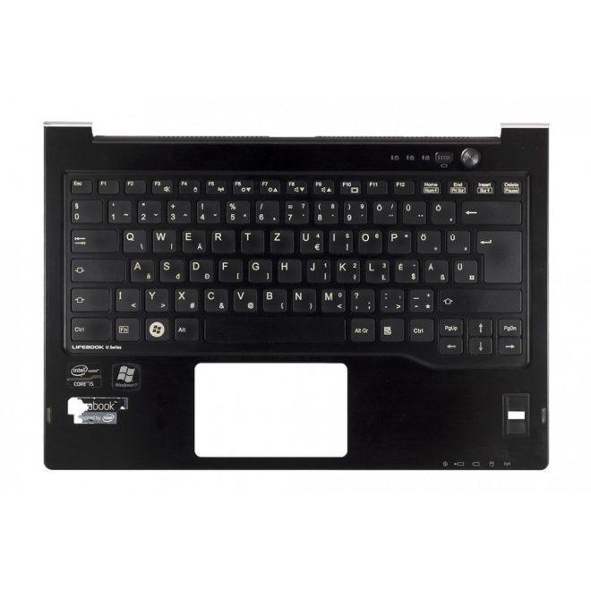 Fujitsu Lifebook U772 használt billentyűzet modul fekete-ezüst, CP568940-01