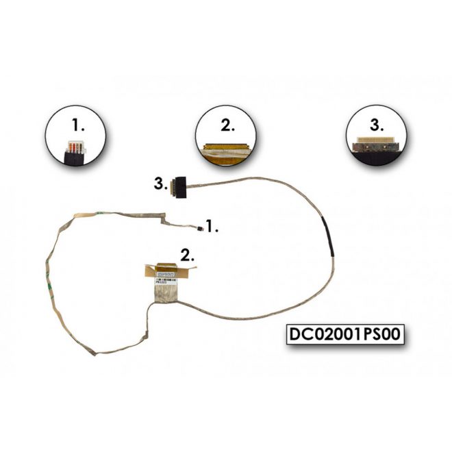Lenovo IdeaPad G500, G505, G510, G520 gyári új LCD kábel (UMA) (DC02001PS00)