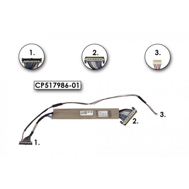 Fujitsu Siemens Lifebook P701, P771 gyári új LCD kábel (CP517986-01)