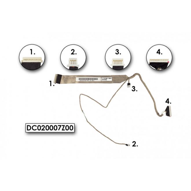 HP Compaq nc4000, nc4200, nc4400 LCD kábel, DC020007Z00