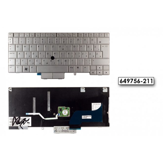 HP EliteBook 2760p ezüst magyar Laptop billentyűzet