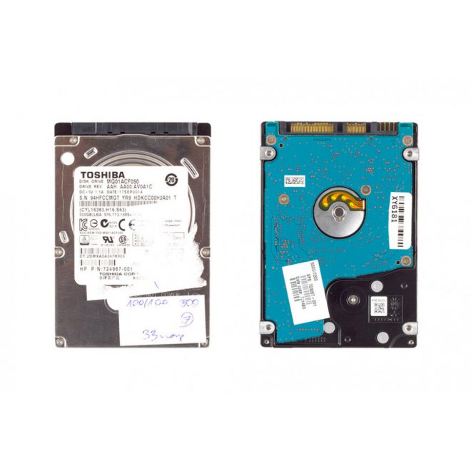 Toshiba 500GB használt SATA3 winchester (MQ01ABF050)