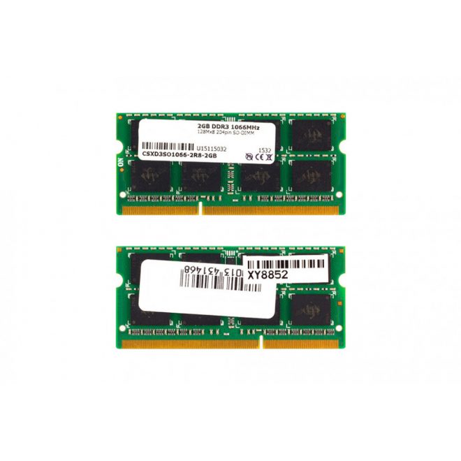 2GB DDR3 1066MHz laptop memória