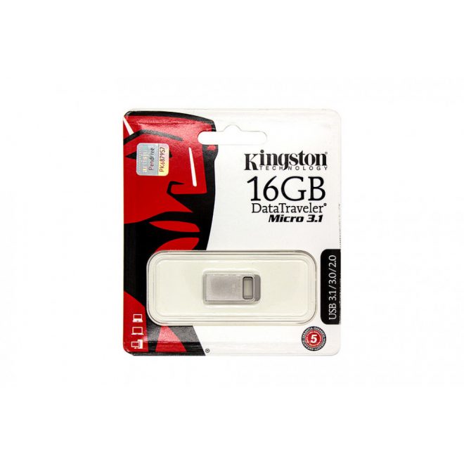 Kingston DataTraveler Micro 3.1 16GB USB 3.1 ezüst pendrive (DTMC3/16GB)