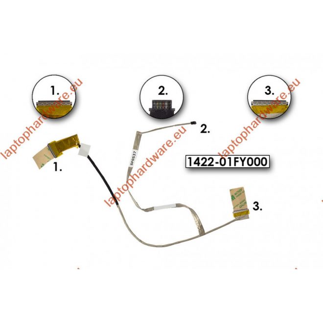 Asus X550CA, X550EA, X550LA használt LCD kábel (1422-01FY000, 1422-01FV000)