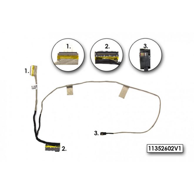Asus S551LA, S551LB, K551LB használt LCD kábel (14005-00970600, DDXJ9BLC000 3A)