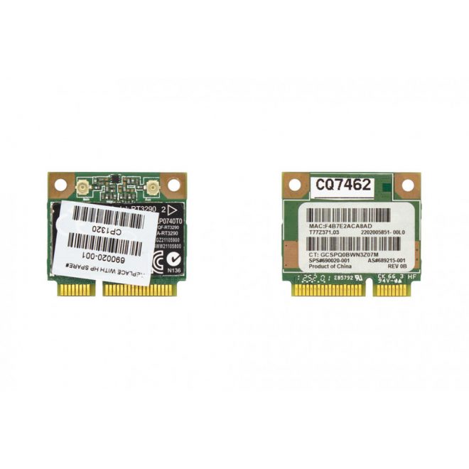 HP 650 használt Mini PCI-e (half) WiFi és Bluetooth 4.0 kártya (RT3290, 690020-001)