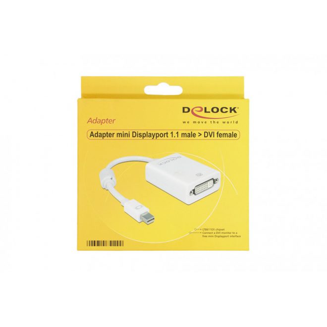 Delock Mini Displayport 1.1 (apa) - DVI 24+5 port (anya) átalakító kábel (65129)