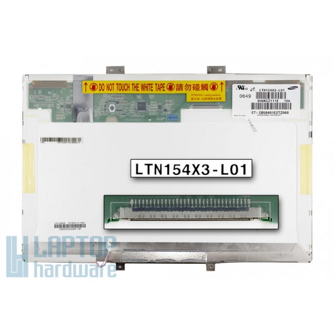 Samsung LTN154X3-L01 15,4 inch WXGA (1280x800) CCFL használt B kategóriás matt kijelző