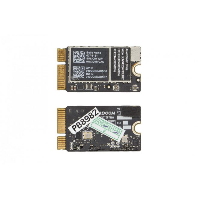 Broadcom BCM943224PCIEBT2 használt WiFi + BlueTooth kártya Apple (607-8181)