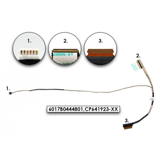 Fujitsu-Siemens LifeBook U554 gyári új LCD kábel (6017B0444801, CP641923-XX)