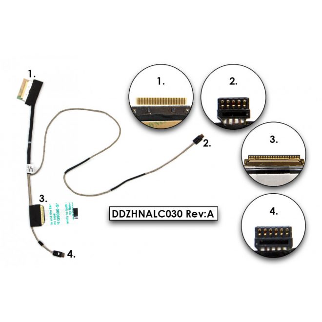 Acer ChromeBook AC720P, C720P (csak érintőkijelzős!) gyári új LCD kijelző kábel (50.MJAN7.001, DDZHNALC030)