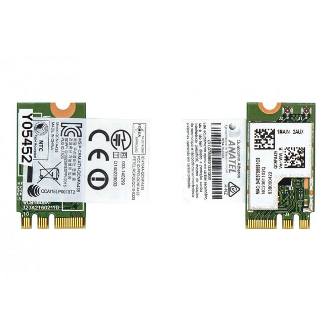 Qualcomm Atheros QCNFA435 gyári új PCI-e M.2 NGFF WiFi (802.11AC) + Bluetooth 4.1 kártya Acer, Lenovo (NC.23611.02Q, 01AX709)