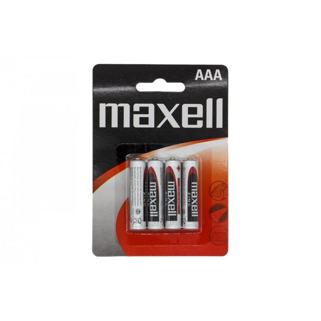 Maxell R-03 1.5V AAA nem újratölthető 4 darabos elem (cink) szett