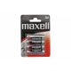 Maxell R6 1.5V AA nem újratölthető 4 darabos elem (cink) szett