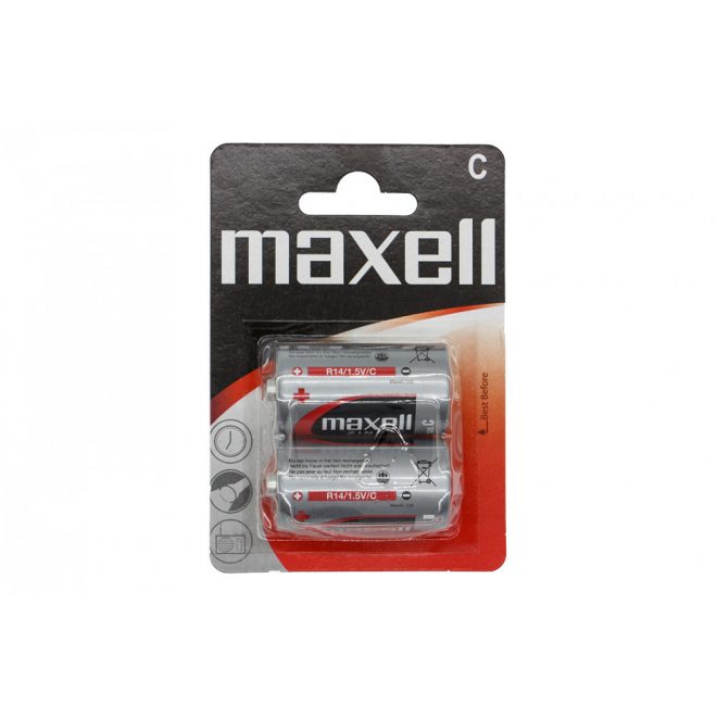 Maxell R14 C nem újratölthető 2 darabos bébi elem (cink) szett