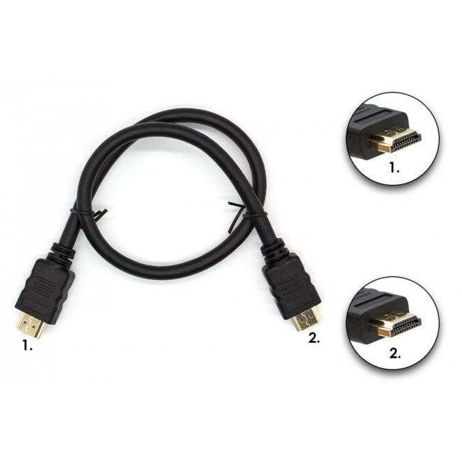 Delock 0.5m Male/Male HDMI összekötő kábel (84751)