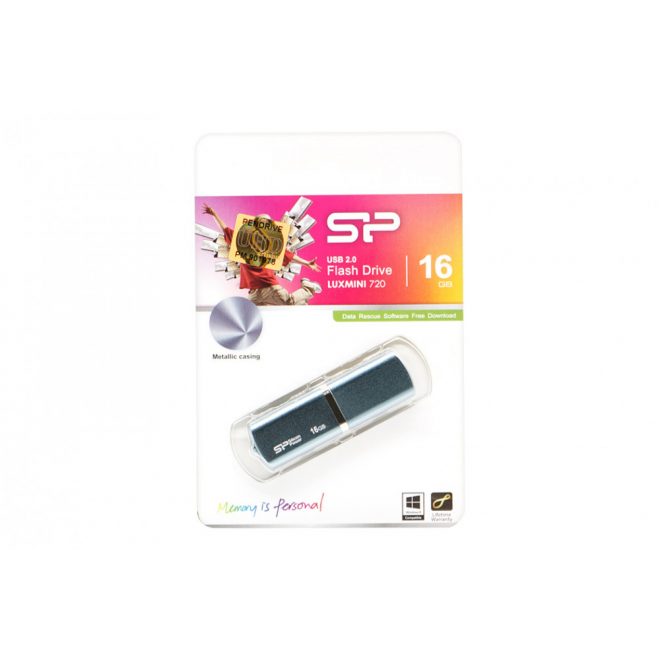 Silicon Power LuxMini 720 16GB USB 2.0 Kék pendrive (SP016GBUF2720V1D)