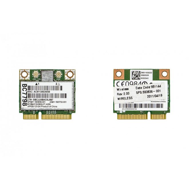 Broadcom 4313AGN, BCM94313HMG2LP1 gyári új Mini PCI-e (half) WiFi kártya