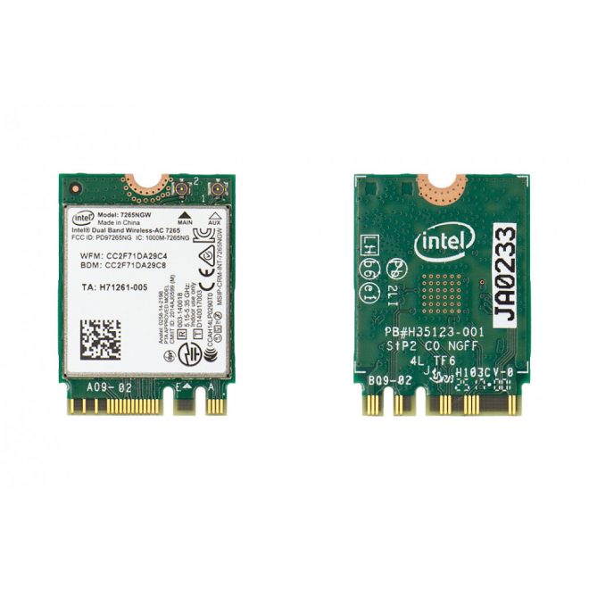 Intel® Dual Band Wireless-AC 7265 wifi + bluetooth kártya