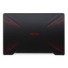 Asus FX504GD, FX504GM gyári új fekete (vörös mintás) LCD kijelző hátlap WiFi antennával (90NR00I2-R7A010)