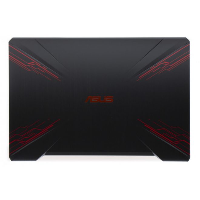 Asus FX504GD, FX504GM gyári új fekete (vörös mintás) LCD kijelző hátlap WiFi antennával (90NR00I2-R7A010)