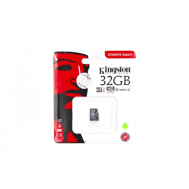 Kingston 32GB Class 10 MicroSD kártya (SDCS/32GBSP)