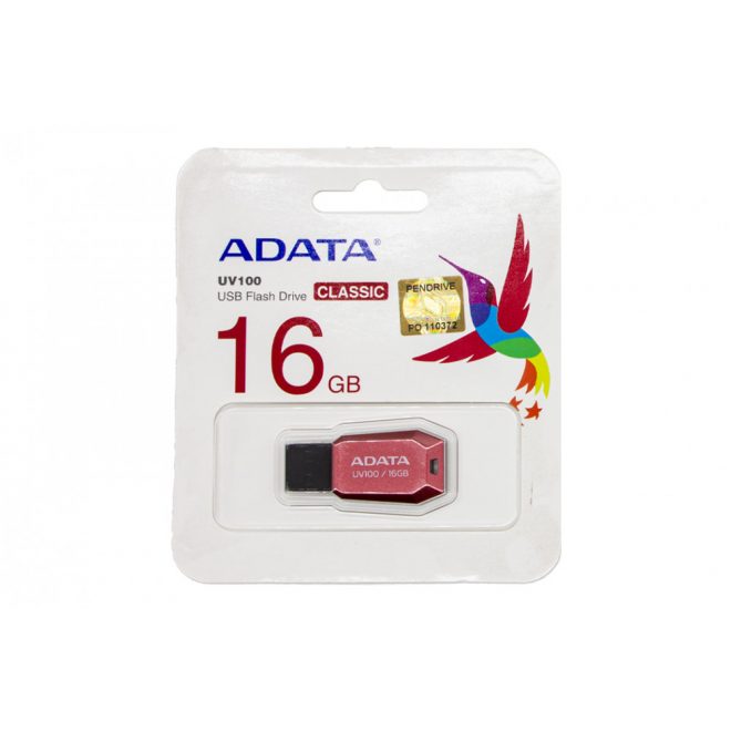 ADATA UV100 16GB piros pendrive, UV100