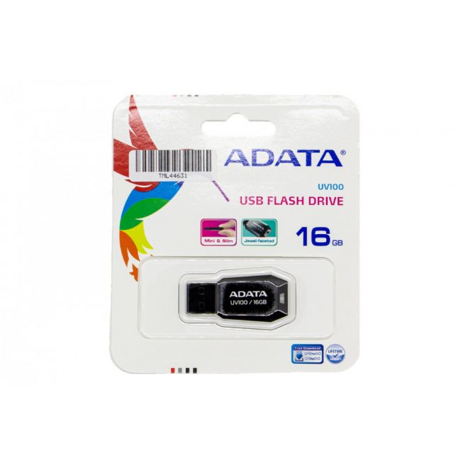 ADATA UV100 16GB fekete pendrive, UV100