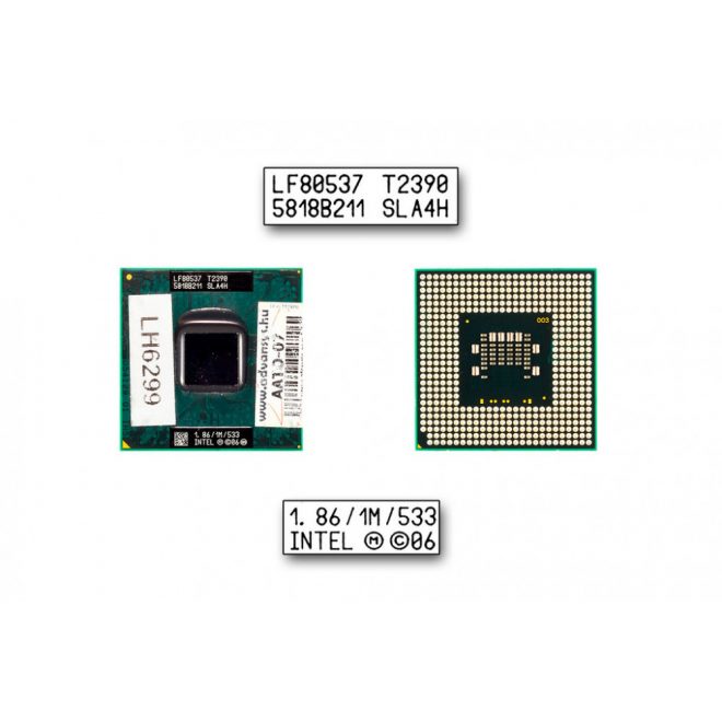 Intel Dual Core T2390 1860MHz használt CPU (SLA4H)