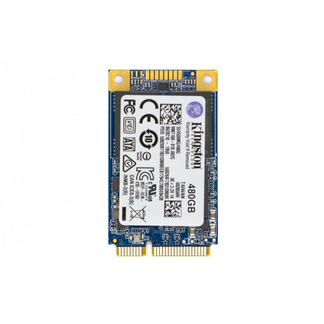 Kingston 480GB gyári új mSATA SSD kártya (SUV500MS/480G)