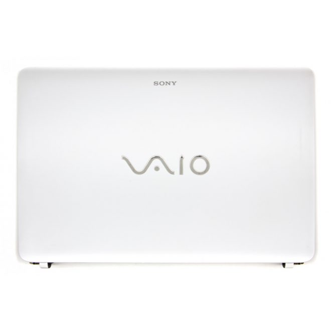 Sony Vaio SVF152, SVF153 használt fehér LCD hátlap érintőkijelző nélküli modellekhez zsanérral és LCD kábellel (3FHK9LHN040)