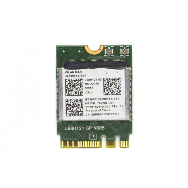 RTL8723BE gyári új Mini PCI-e (half) WiFi (802.11bgn) és Bluetooth 4.0 kártya, HP (753077-001, 792610-001)