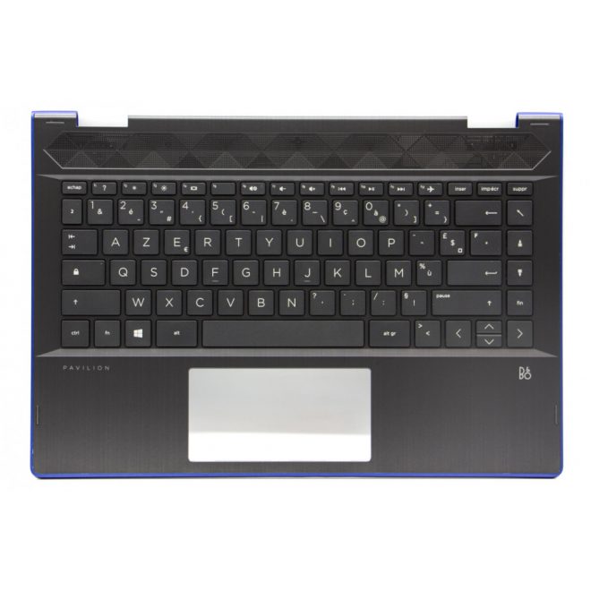 HP Pavilion X360 14-CD000, 14-CD100, 14T-CD000, 14T-CD100 sorozathoz gyári új francia fekete-kék billentyűzet modul (L18951-051)