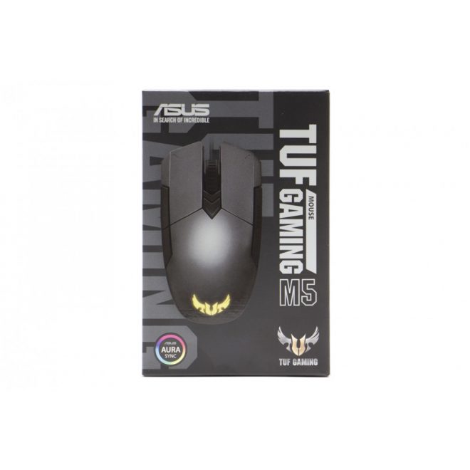 Asus TUF Gaming M5 fekete 6200 DPI-s USB egér (90MP-0140-B0UA00)