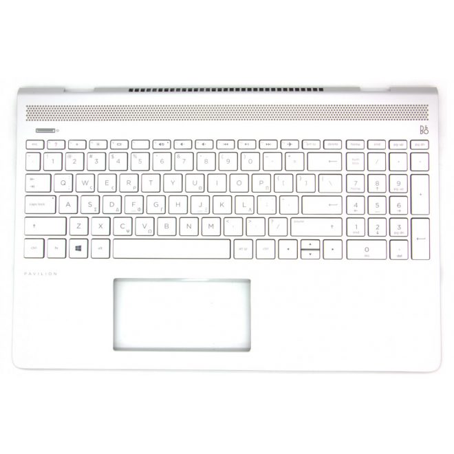 HP Pavilion 15-ck0 gyári új görög ezüst billentyűzet modul (L01928-151)