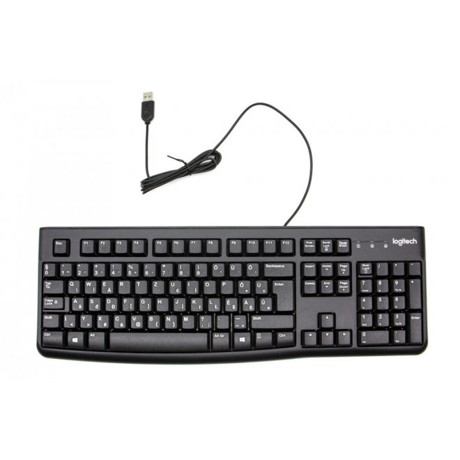 Logitech K120 fekete MAGYAR billentyűzet, USB vezetékes (920-002640)