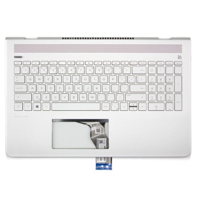 HP Pavilion 15T-CC5, 15-CC6, 15-CC7 gyári új ezüst  cseh billentyűzetmodul (929870-FL1)