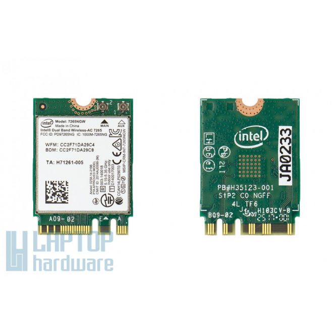 Intel® Dual Band Wireless-AC 7265 wifi + bluetooth kártya használt