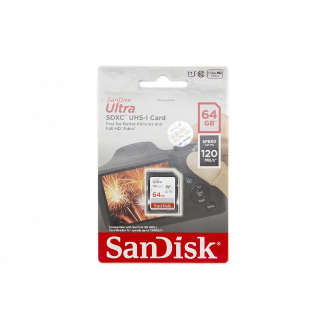 SanDisk Ultra SDHC UHS-I 64GB kártya (186497)